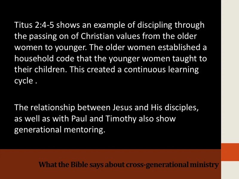 Bridging Generations: Empowering Christian Communities through Intergenerational Ministry